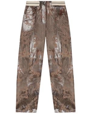 Palm Angels Laminated Pants - Brown