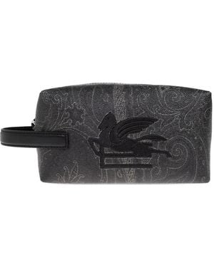 Etro Arnica Pegasus トラベルポーチ S - グレー