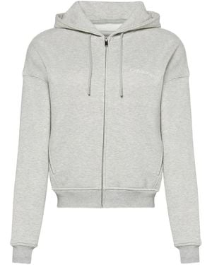 Calvin Klein Zip-fastening lounge hoodie - Grau