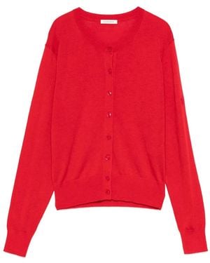 By Malene Birger Montie Button-Front Cardigan - Red