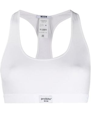 MSGM Bh Mit Elastischem Saum - Weiß