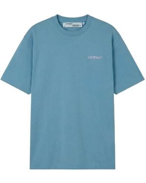 Off-White c/o Virgil Abloh Logo-Print Arrows T-Shirt - Blue