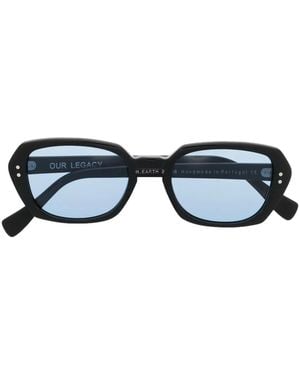 Our Legacy Tinted-Lenses Square-Frame Sunglasses - Blue
