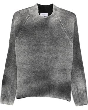 AROVESCIO Gradient-Effect Long-Sleeve Jumper - Grey