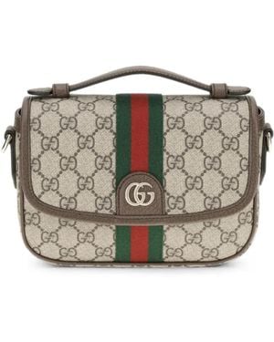 Gucci Bandolera Ophidia Pequeña - Gris