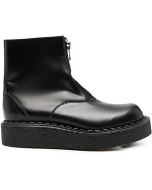 Comme des Garçons X George Cox Zip-Front Boots - Black
