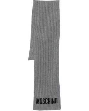 Moschino ロゴ スカーフ - グレー