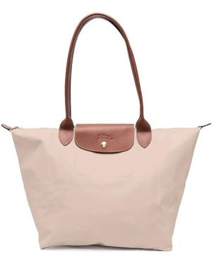 Longchamp Grand Sac Porté Épaule Le Pliage - Rose