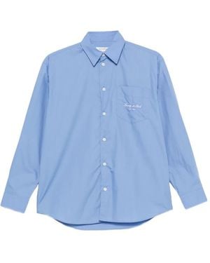 Sporty & Rich Chemise À Poche Poitrine - Blue