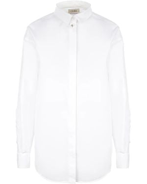 Quira Classic-Collar Poplin Shirt - White
