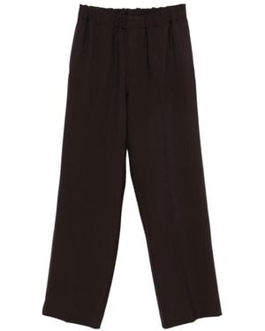 Sandro Elastic-Waistband Pants - White