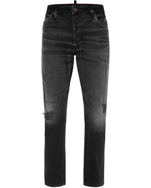 Philipp Plein Distressed Jeans - Black