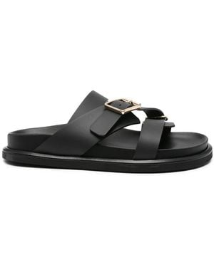 DONNARì Leather Sandals - Black
