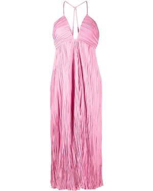 A.L.C. Angelina Pleated Maxi Dress - Pink