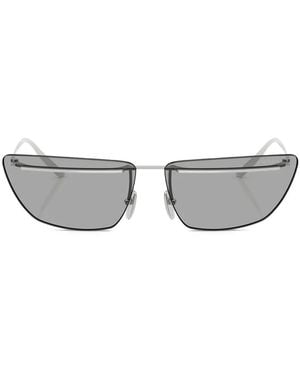 Prada Geometric-Frame Sunglasses - White
