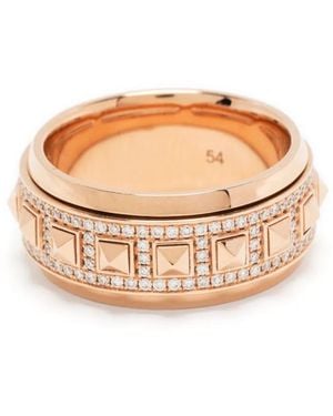 Statement Paris Anillo Rockaway Spinner en oro rosa de 18kt con diamantes - Metálico