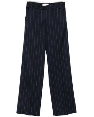 ERMANNO FIRENZE Pinstripe-Pattern Pants - Blue