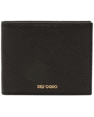 Dell'Oglio Textured Bi-Fold Wallet - Black