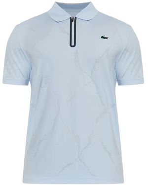 Lacoste Logo-Patch Performance Polo Shirt - Blue
