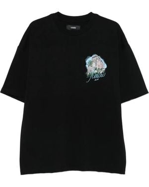 Amiri Hotel Oversized Tee - Black