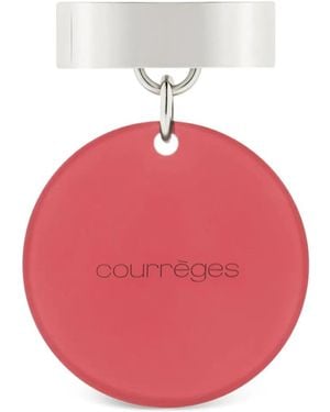 Courreges Anillo con placa circular - Rosa