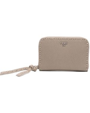 Fendi Portemonnaie mit Logo - Grau