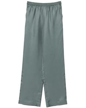 Loulou de Saison Alera Broek Met Wijde Pijpen - Groen