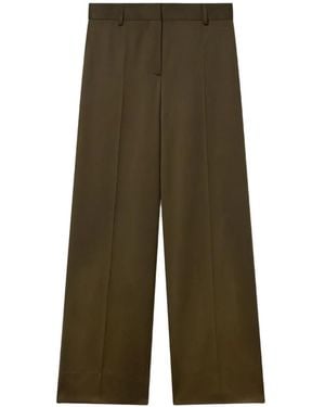 Stella McCartney Pleated Wool Trousers - Green