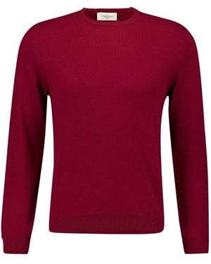 Piacenza Cashmere Crew-Neck Cashmere Jumper - Red