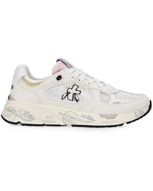 Premiata Mased 8206 Paneled Sneakers - White