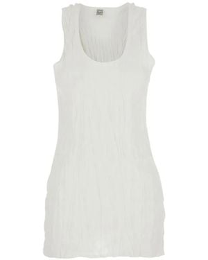 TOTEME Crinkled Tank Top - White