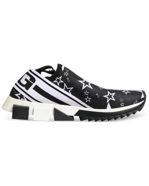 Dolce & Gabbana Sorrento Star-Print Trainers - White