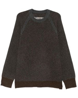 Ziggy Chen Raglan-Sleeve Braided-Cord Jumper - Black