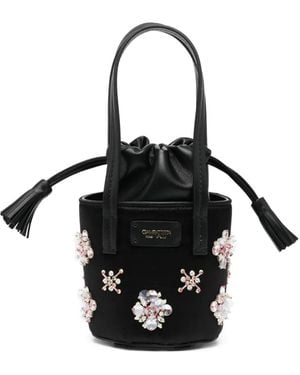 Giambattista Valli Crystal-Embellished Tote Bag - Black