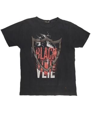 HTC Logo-Print Graphic T-Shirt - Black