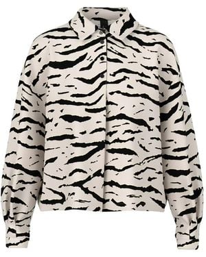 Marc Cain Animal-Print Shirt - White