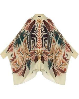 Etro Camisa Con Estampado Gráfico De X Tabby Booth - Metálico