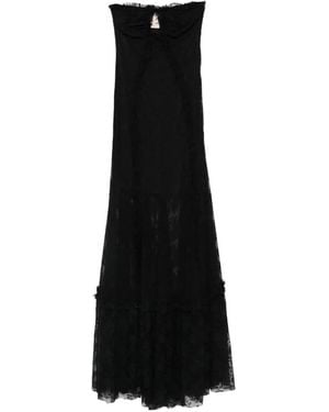 Aniye By Era Ruffled Lace Maxi Dress - Black