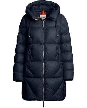 Parajumpers Janet Hooded Quilted Puffer Coat - Blue