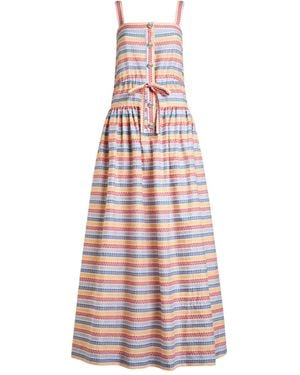 Etro Gestreiftes Kleid - Weiß