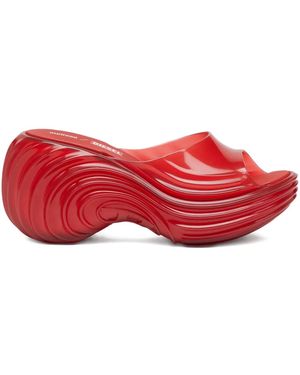 DIESEL X Melissa Platform Wave Sandals - Red
