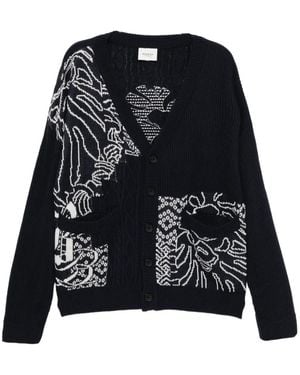 A Bathing Ape Logo-Embroidered Cardigan - Black
