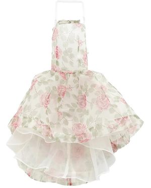 August Barron Vestido Con Estampado Floral - Blanco