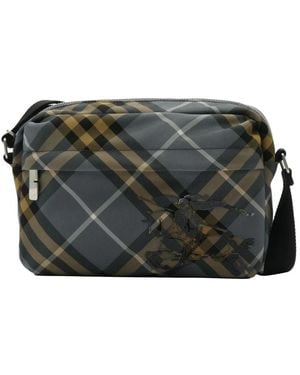 Burberry Small Check Crossbody Bag​ - Grey