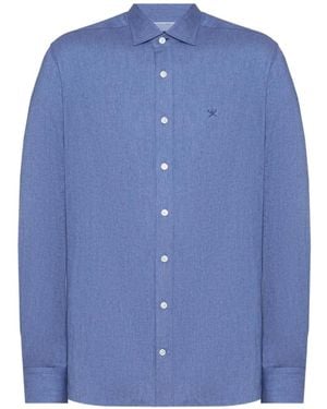 Hackett Flannel-Tape Shirt - Blue