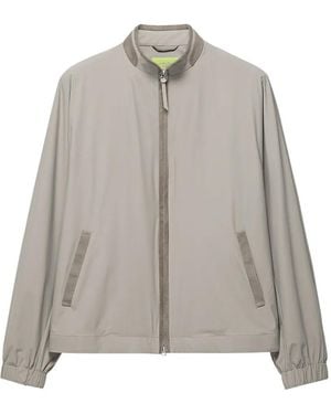Shanghai Tang Chaqueta Mandarin Con Cremallera Y Cuello Alto - Gris