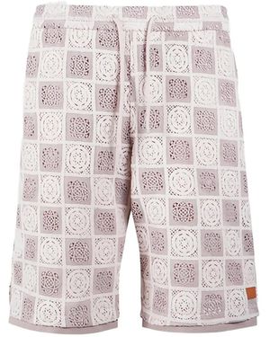 Maison hideout Shorts All'Uncinetto Con Motivo A Fiori - Neutro