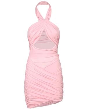 Amen Draped-Design Mini Dress - Pink