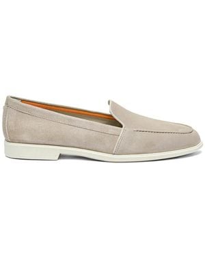 Santoni Classic-Silhouette Loafers - White