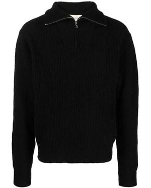 Officine Generale ハイネック リブセーター - ブラック